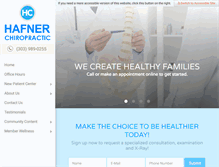 Tablet Screenshot of hafnerchiropractic.com